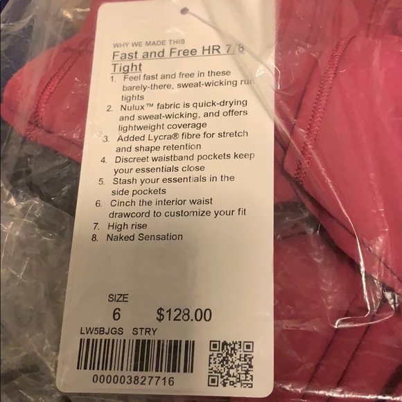 Lululemon Fast and Free HR 7/8 Tight (nulux) - Picture 1 of 2